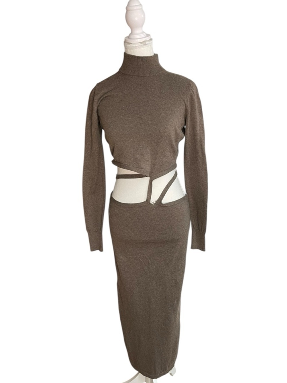 Atoir Jed Sweater Dress Brown